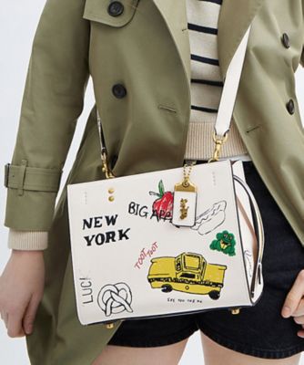 ＜COACH＞ローグ　バッグ　２５・スケッチ　プリント